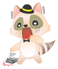 Lovely Raccoon Family(2) sticker #7085530