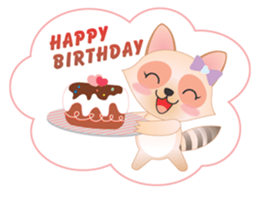 Lovely Raccoon Family(2) sticker #7085532