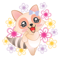 Lovely Raccoon Family(2) sticker #7085533
