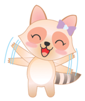 Lovely Raccoon Family(2) sticker #7085540