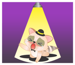 Lovely Raccoon Family(2) sticker #7085543