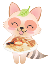 Lovely Raccoon Family(2) sticker #7085546