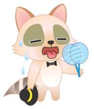 Lovely Raccoon Family(2) sticker #7085547