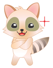 Lovely Raccoon Family(2) sticker #7085551