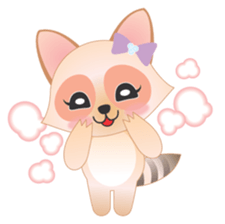 Lovely Raccoon Family(2) sticker #7085552