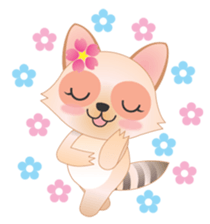 Lovely Raccoon Family(2) sticker #7085555