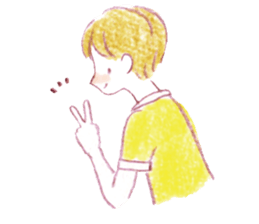 a colored pencil! simple sticker #7085850