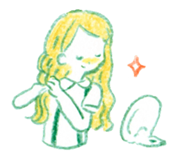 a colored pencil! simple sticker #7085854