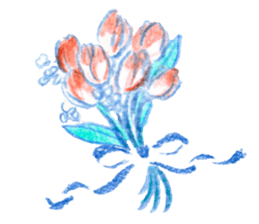 a colored pencil! simple sticker #7085871