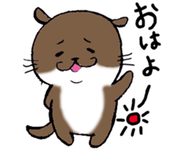 Otter daily life conversation sticker #7086280