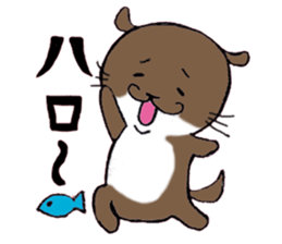 Otter daily life conversation sticker #7086281