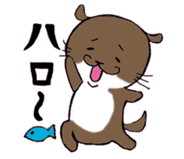 Otter daily life conversation sticker #7086281