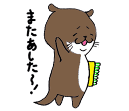 Otter daily life conversation sticker #7086283