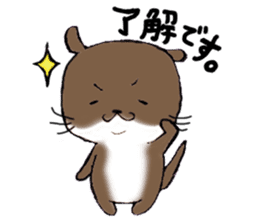 Otter daily life conversation sticker #7086284