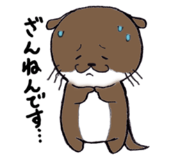Otter daily life conversation sticker #7086285