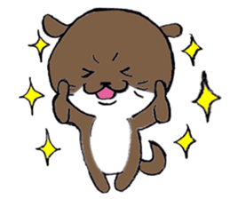 Otter daily life conversation sticker #7086286