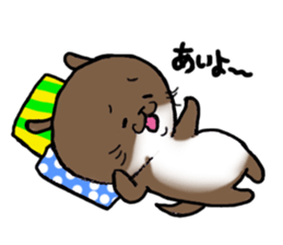 Otter daily life conversation sticker #7086287