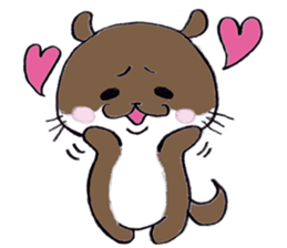 Otter daily life conversation sticker #7086288