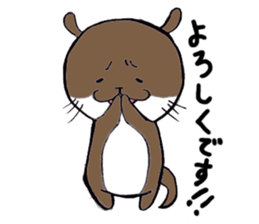 Otter daily life conversation sticker #7086290