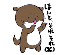 Otter daily life conversation sticker #7086294