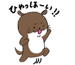 Otter daily life conversation sticker #7086295