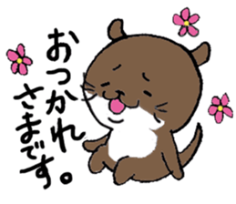 Otter daily life conversation sticker #7086301