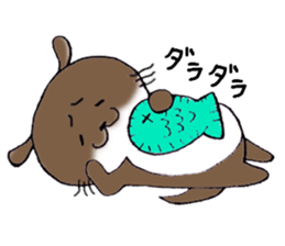 Otter daily life conversation sticker #7086302