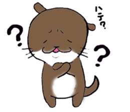 Otter daily life conversation sticker #7086307