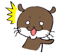 Otter daily life conversation sticker #7086308