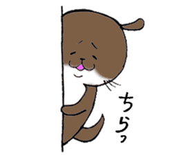 Otter daily life conversation sticker #7086309