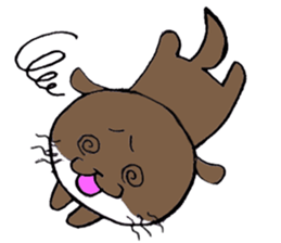 Otter daily life conversation sticker #7086312