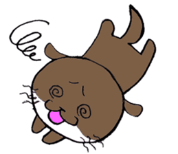 Otter daily life conversation sticker #7086312