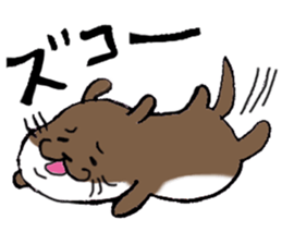 Otter daily life conversation sticker #7086314