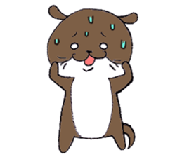 Otter daily life conversation sticker #7086315