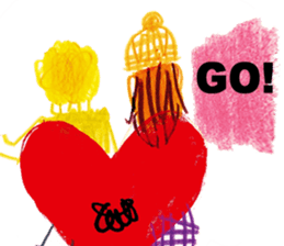 With heart two sticker #7086550