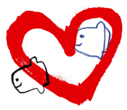 With heart two sticker #7086555