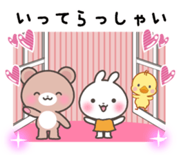 Every day of a rabbit and the bear sticker #7086657