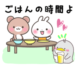 Every day of a rabbit and the bear sticker #7086668