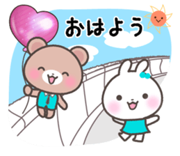 Every day of a rabbit and the bear sticker #7086671