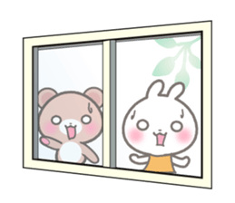 Every day of a rabbit and the bear sticker #7086676
