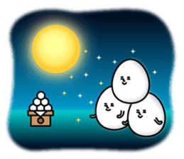 Cute roly poly egg 2 sticker #7086888