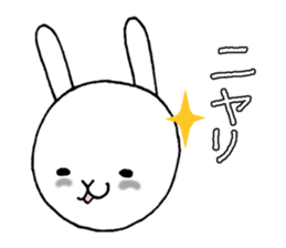 Slovenly white rabbit sticker #7087087