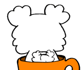 Latte dog & cat(Meloo & Nero) sticker #7087269