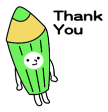 a colored pencil sticker #7087604