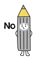 a colored pencil sticker #7087606