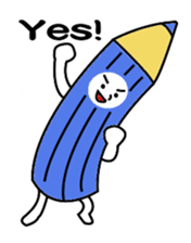 a colored pencil sticker #7087611