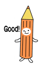 a colored pencil sticker #7087616