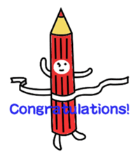 a colored pencil sticker #7087627