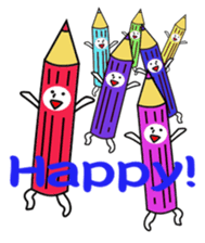 a colored pencil sticker #7087632