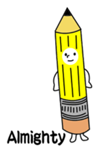 a colored pencil sticker #7087639